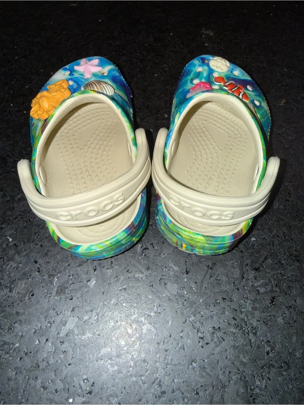 UEC CROCS UNDER THE SEA CLASSIC CLOGS VIBRANT COLORFUL UNDER WATER SEA LIFE SZ 5
